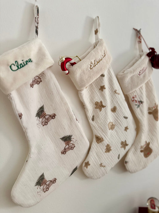 Chaussette de Noël personnalisée enfant – Fait main en France