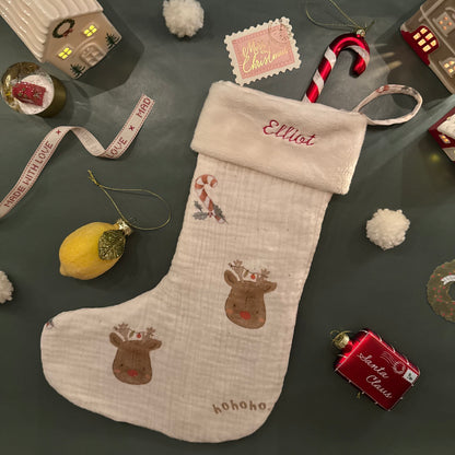 Chaussette de Noël personnalisée enfant – Fait main en France