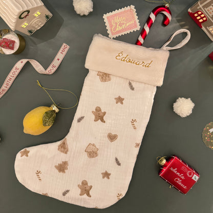 Chaussette de Noël personnalisée enfant – Fait main en France