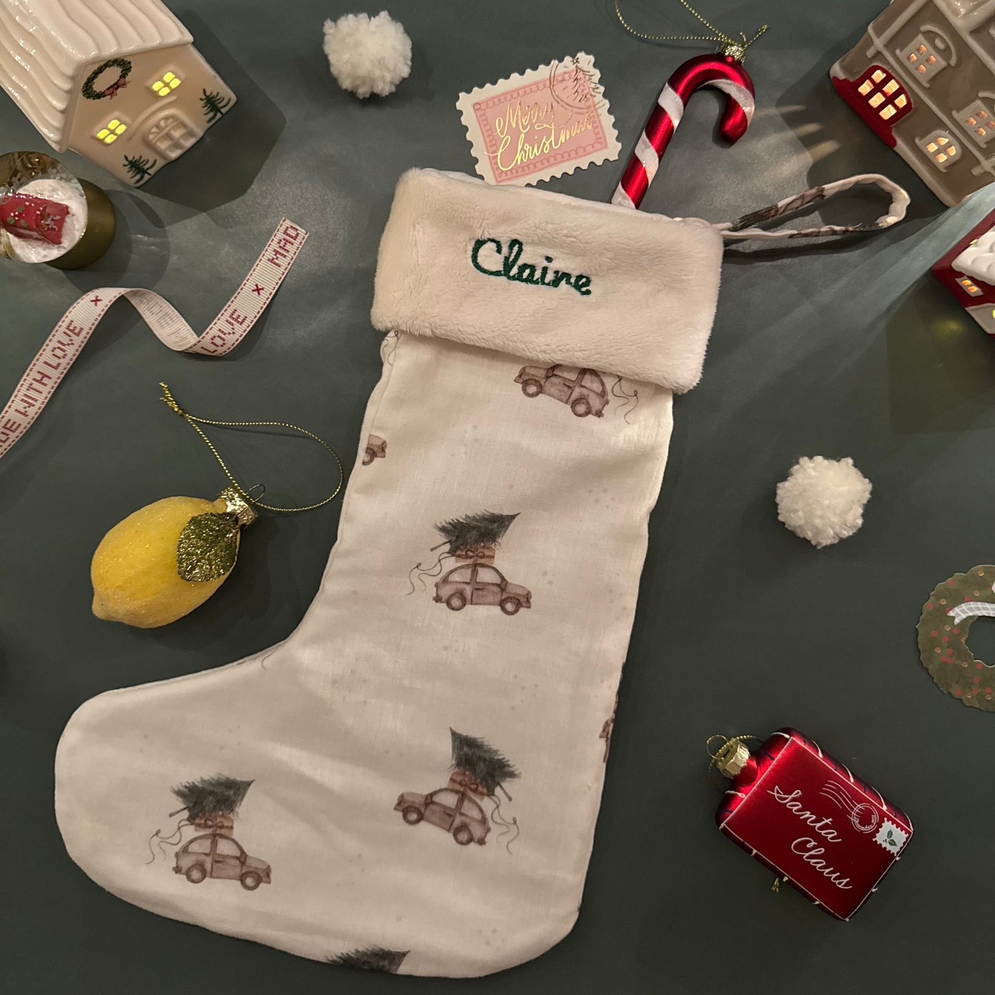 Chaussette de Noël personnalisée enfant – Fait main en France