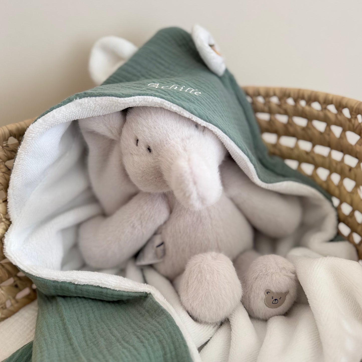 Cape de bain ourson personnalisable