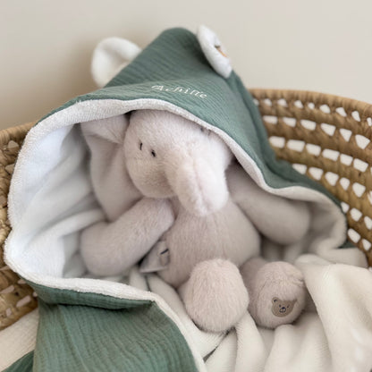 Cape de bain ourson personnalisable