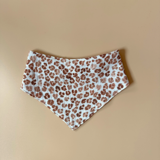 Bavoirs bandana été léopard