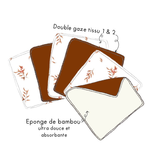 Composez votre semainier de cotons lavables (x7)