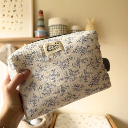 Trousse toilette adeau bébé mixte toile jouy