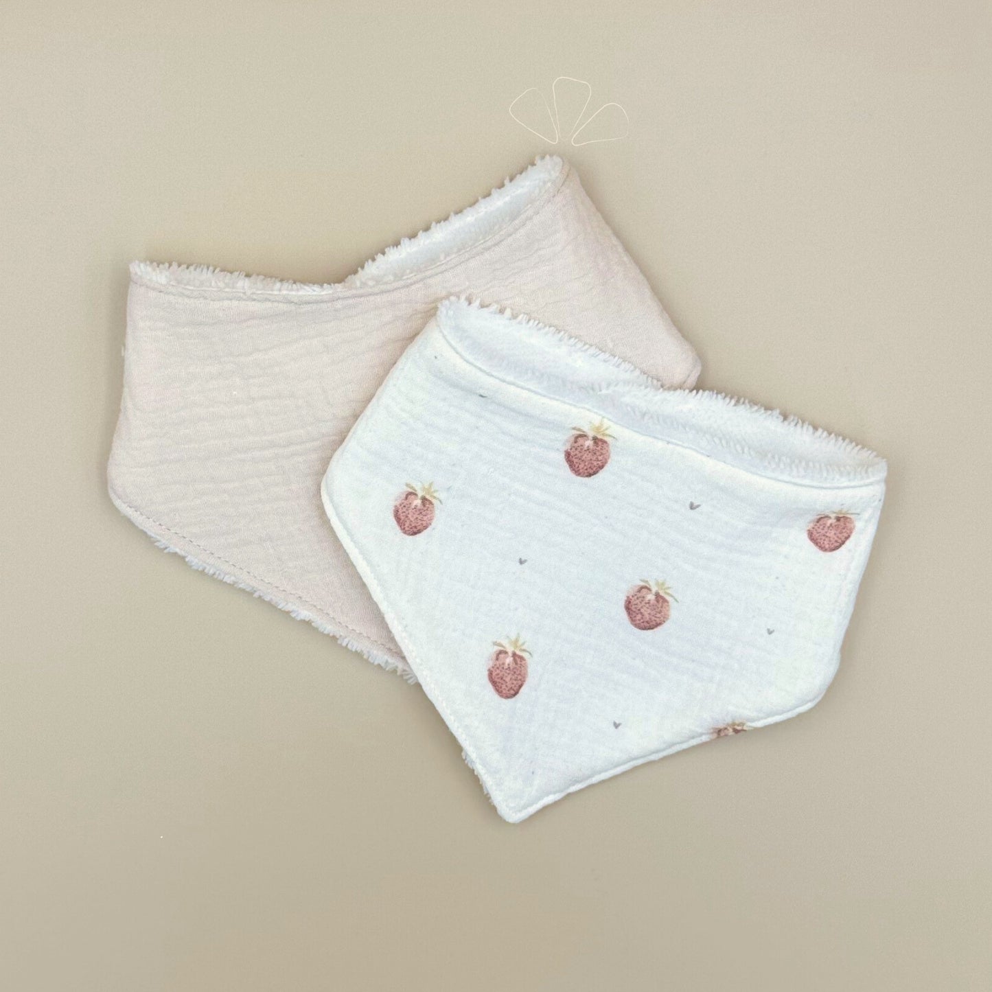 Bavoirs bandana éponge - parfait pour les minis baveurs
