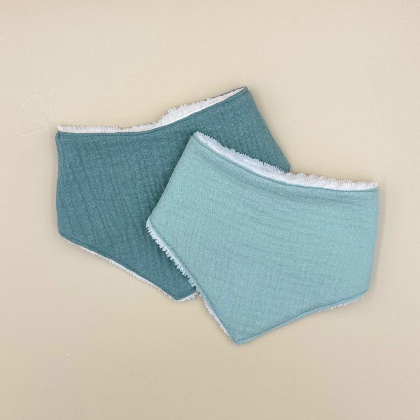 Bavoirs bandana éponge - parfait pour les minis baveurs